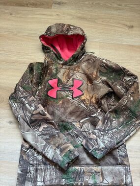Under Armour Camo Hoodie Pink